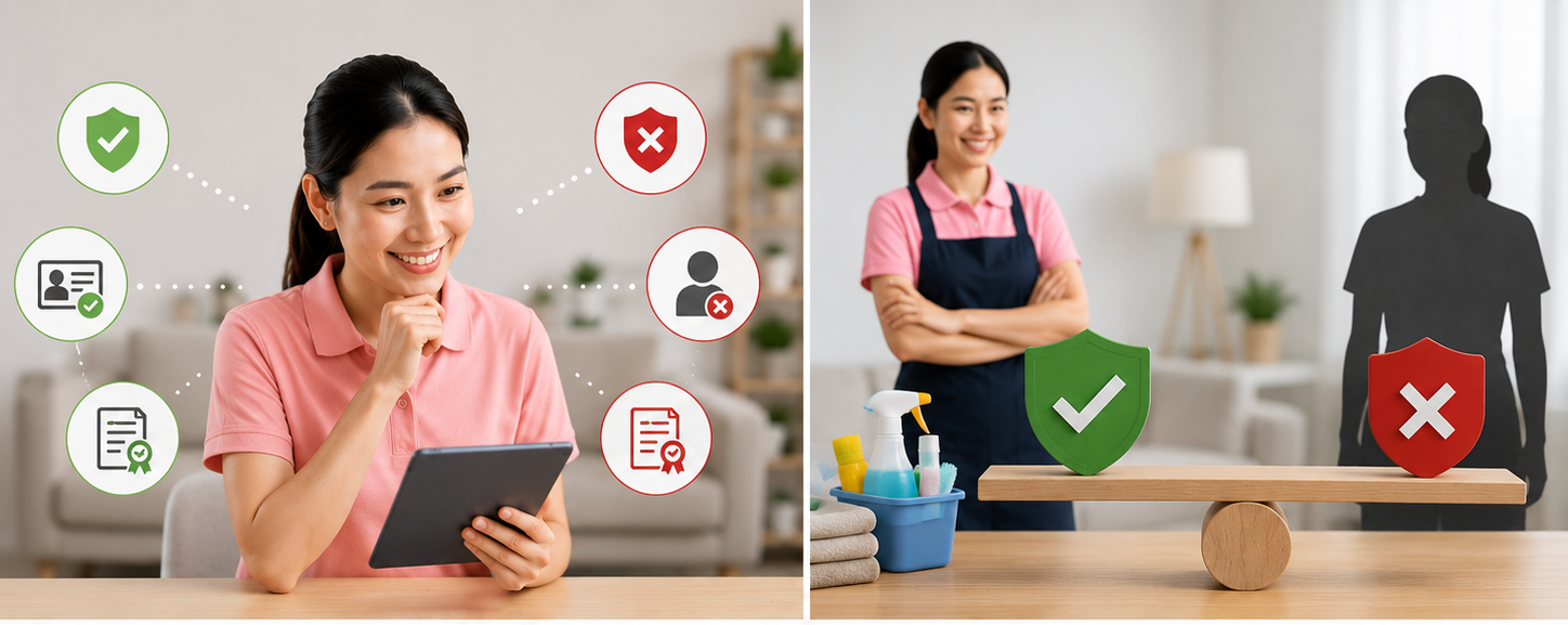 smart recruit licensed maid agency vs unlicensed agency