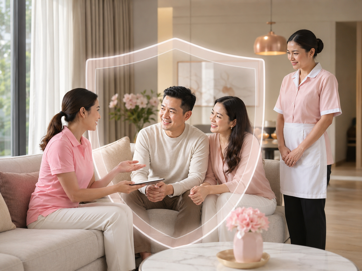 smart recruit explaining about maid warranty/guarantee/replacement